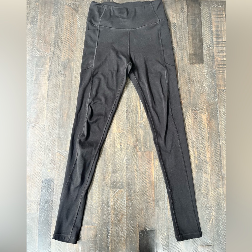 Victoria's Secret LEGGINGS YOGA PANTS Womens Size 6 Black Stretch